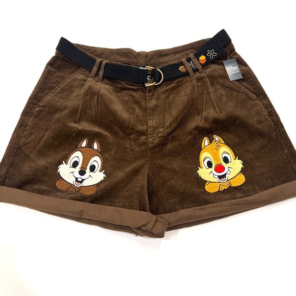 Disney Pants - NEW Her Universe Disney Chip 'N' Dale Corduroy Shorts Plus Size 18